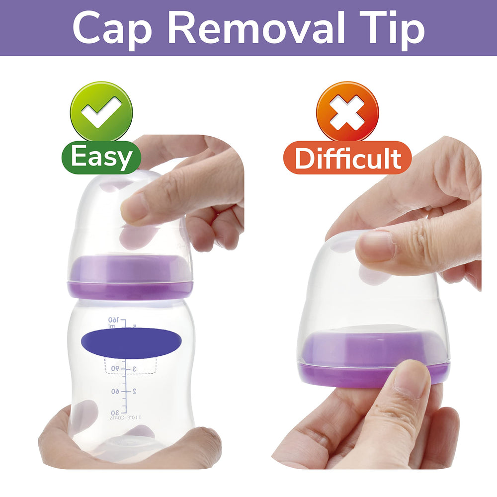 Maymom bottle cap and nipple interchange with Lansinoh parts for versatility