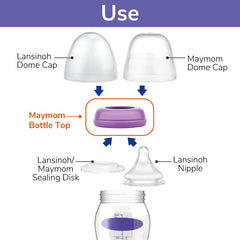 Maymom bottle top packaging indicating a six-count set