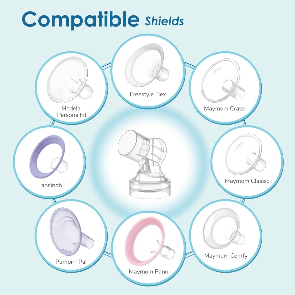 Maymom connector for Medela valves and bottles streamlines parts you already own.