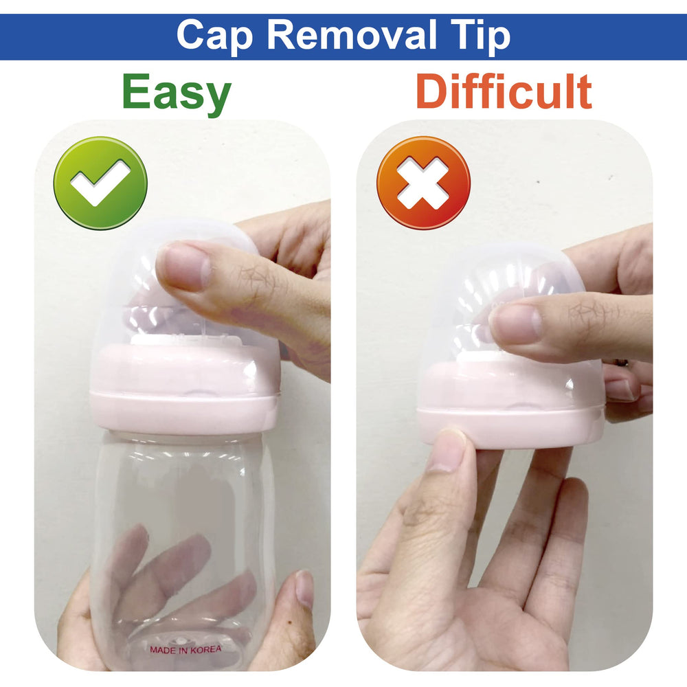 Maymom dome cap with measuring marks doubles as a tiny cup