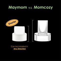 Maymom duckbill valve compatibility with Momcozy and Spectra pumps.