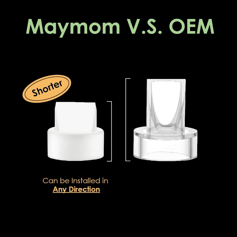 Maymom duckbill valve green closeup highlights BPA-free silicone and precise valve design for safe contact with breast milk