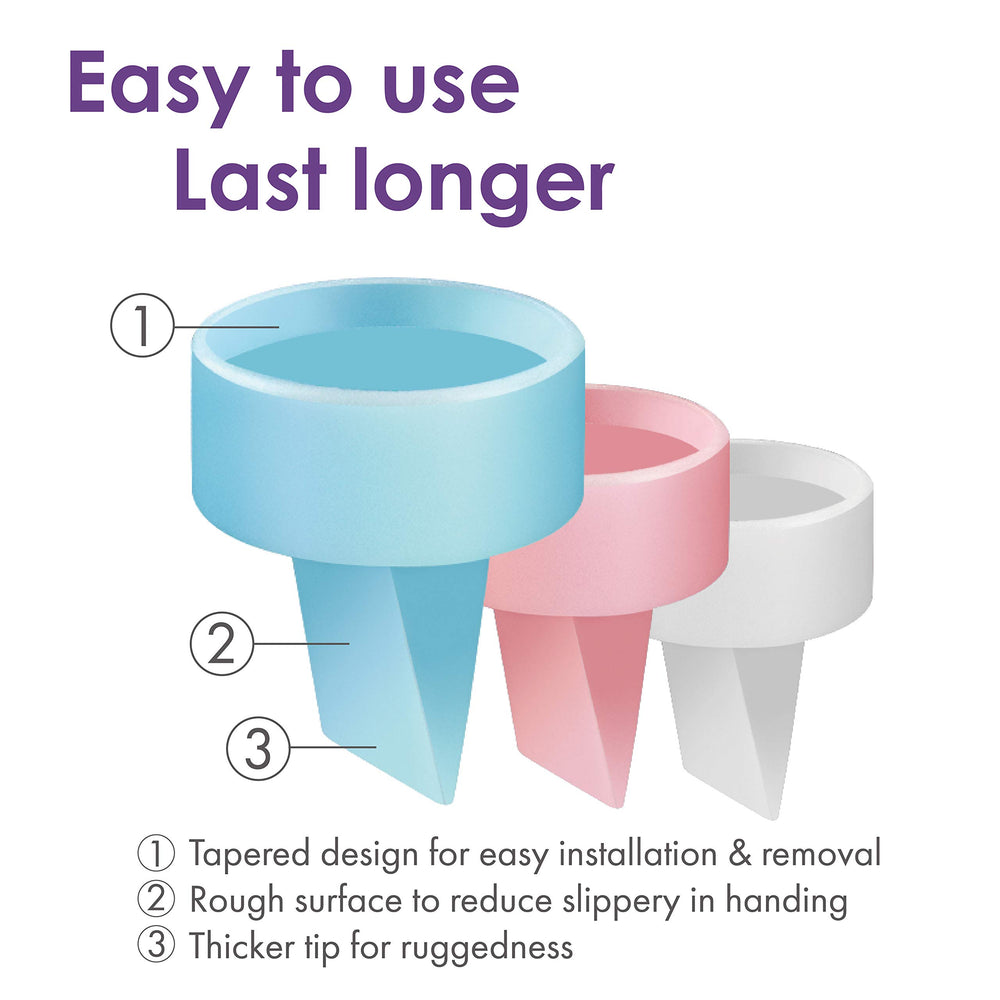 Maymom pink duckbill valve compatible with Spectra S1, supports consistent suction.