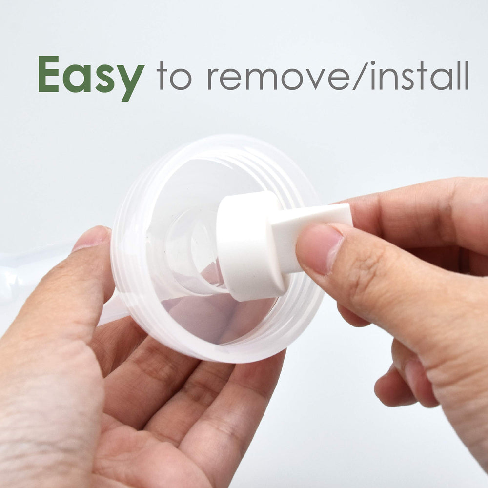 Maymom BPA-free duckbill valve suitable for safe steam cleaning and reuse.