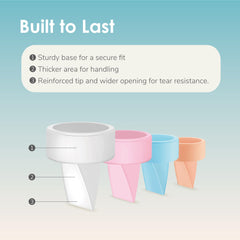 Maymom duckbill valves with Motif Luna support versatile pumping setups.