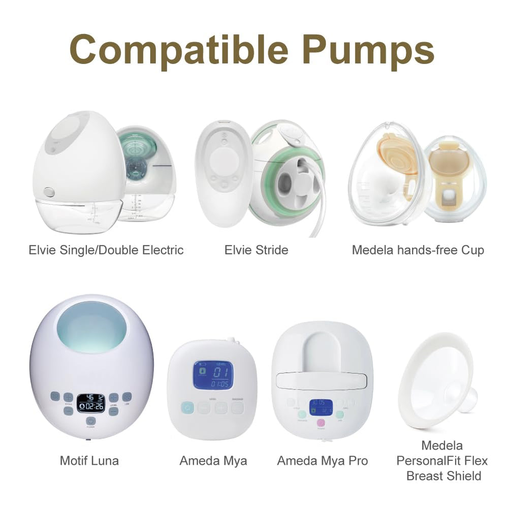 Maymom 16mm insert demonstrates broad compatibility with Elvie and others.