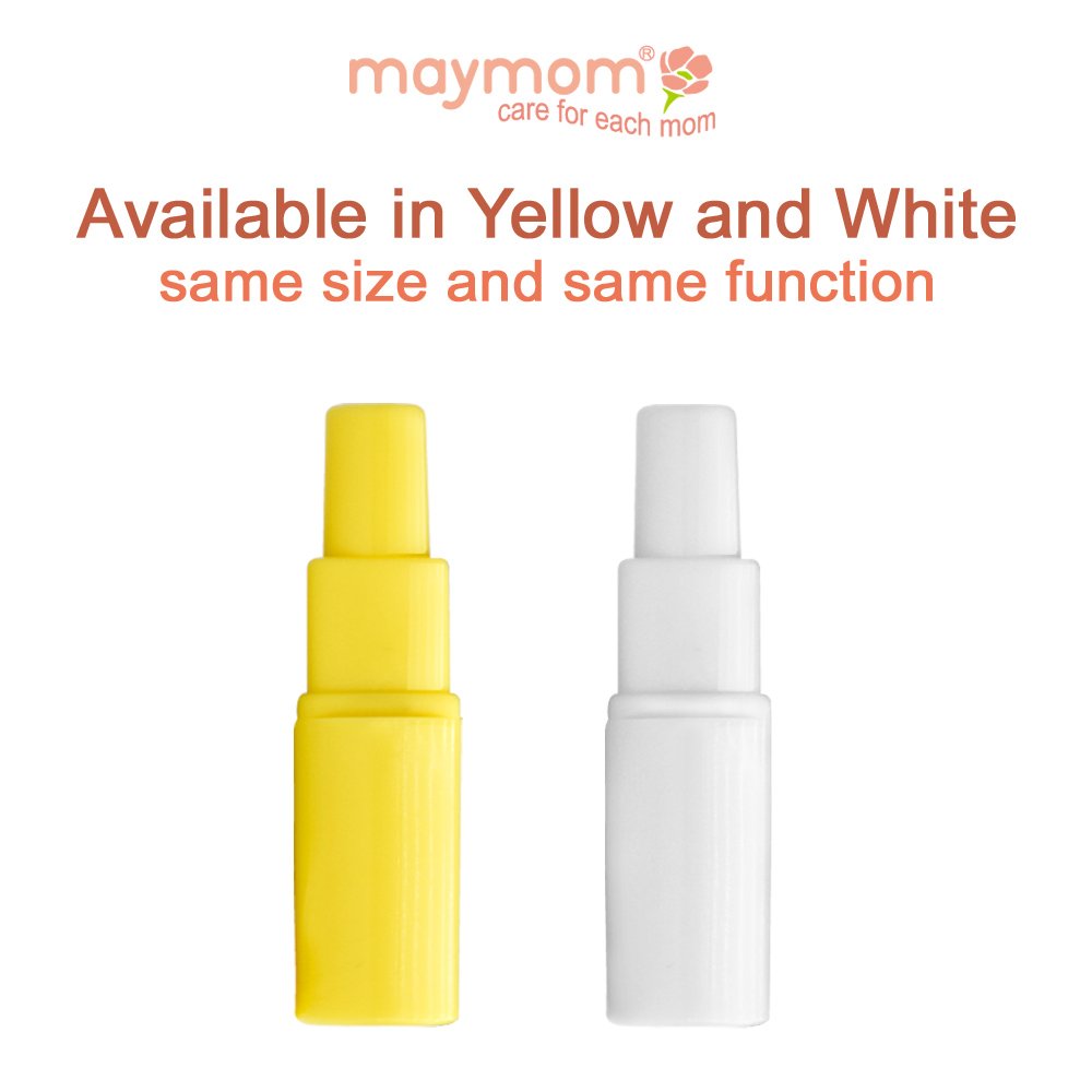 Maymom flange adapter ties Spectra backflow protectors with Medela connectors for a versatile system.