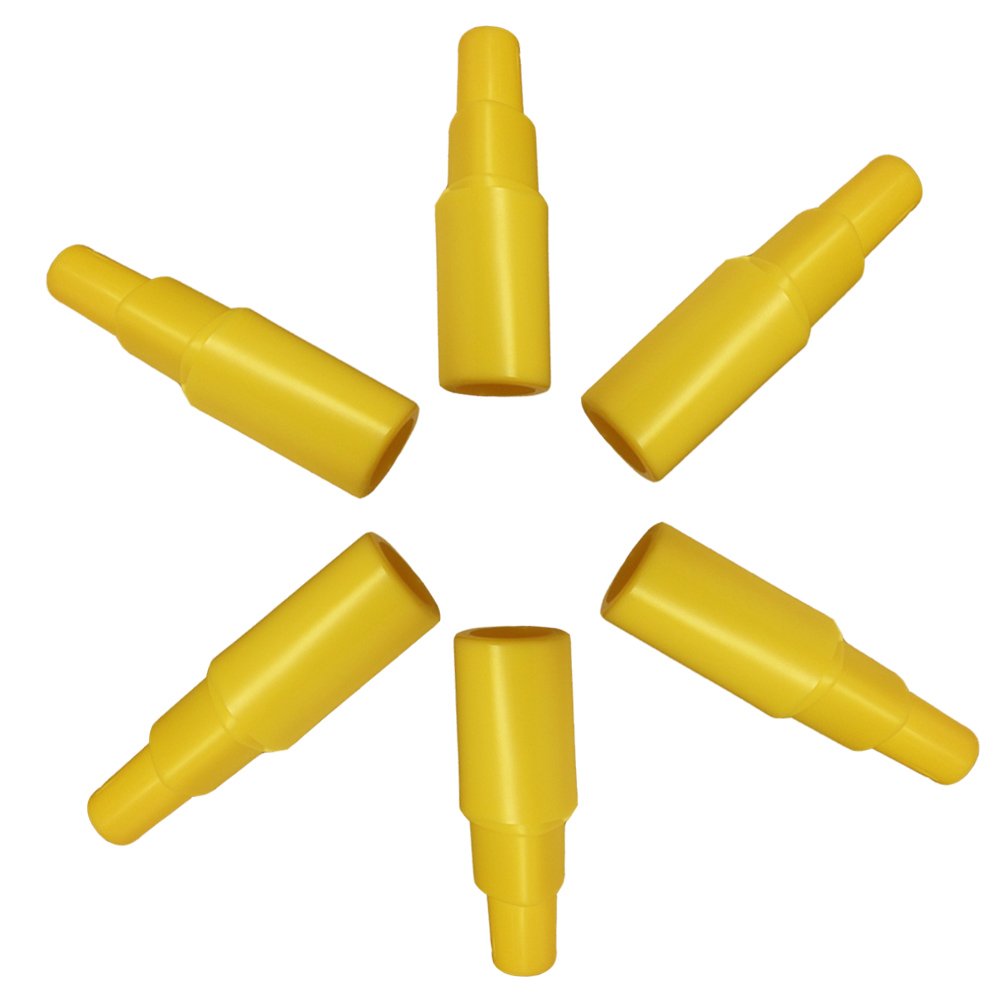 Maymom flange adapter in yellow packaging connects Spectra backflow to Medela shields for flexible pumping.