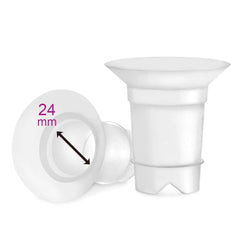 Maymom flange inserts 24mm on Spectra cup improve fit and seal for comfortable pumping