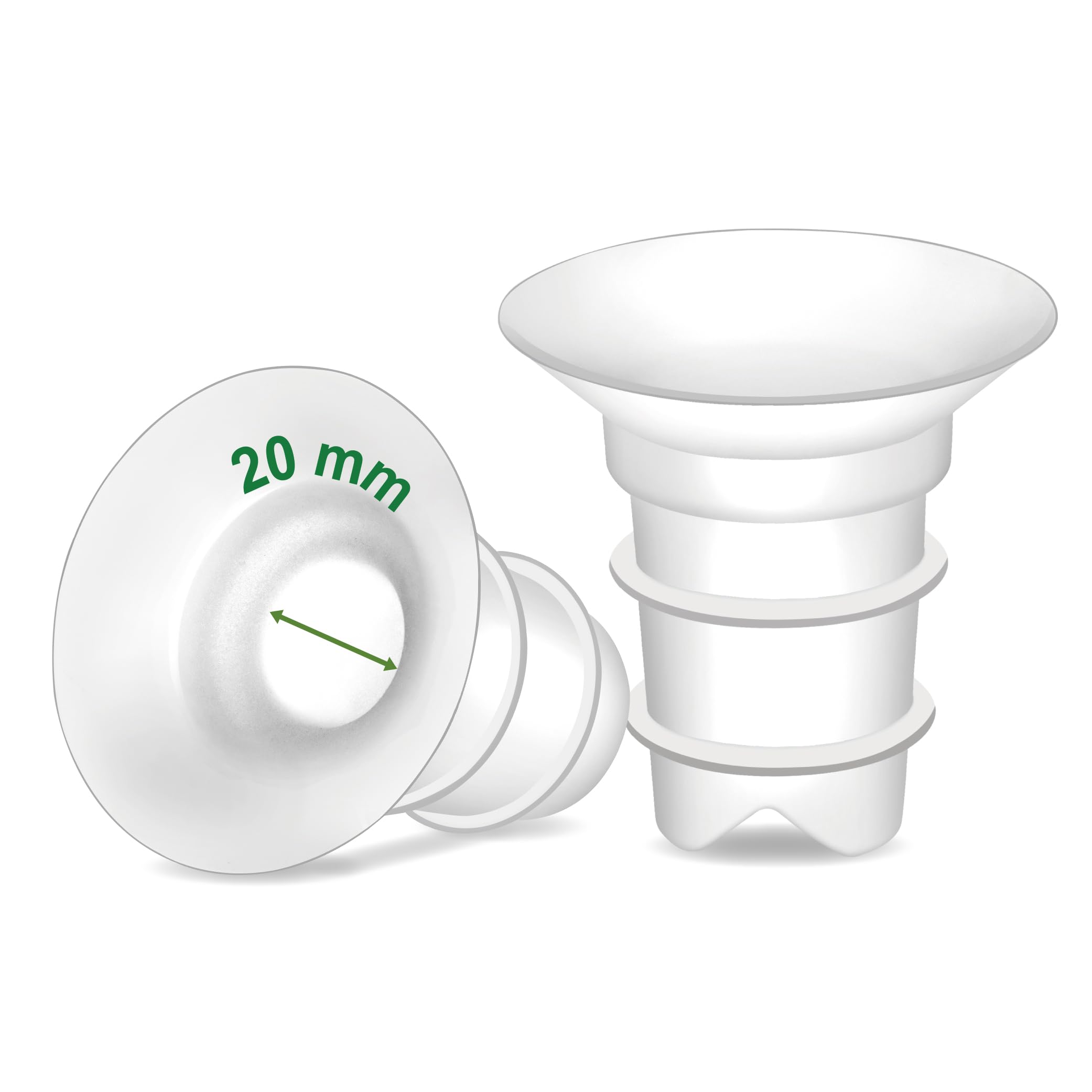 Maymom flange inserts Long Plus two-pack front view for easy installation.