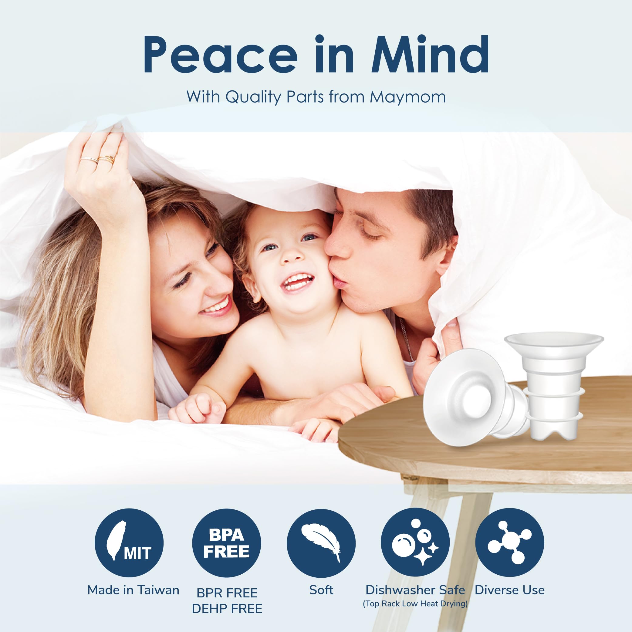 Maymom Lansino 24mm compatibility supports versatile pumping setup.