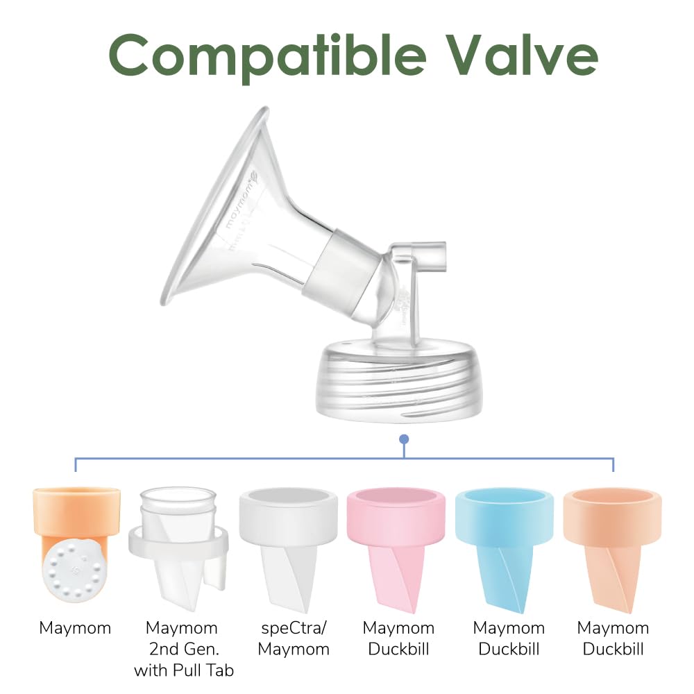 Maymom hands-free pumping flange compatible with common hands-free bras.