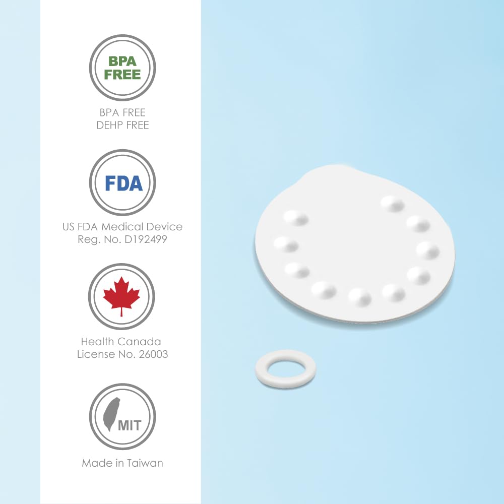 Maymom Harmony replacement membranes shown in silicone for smooth pumping