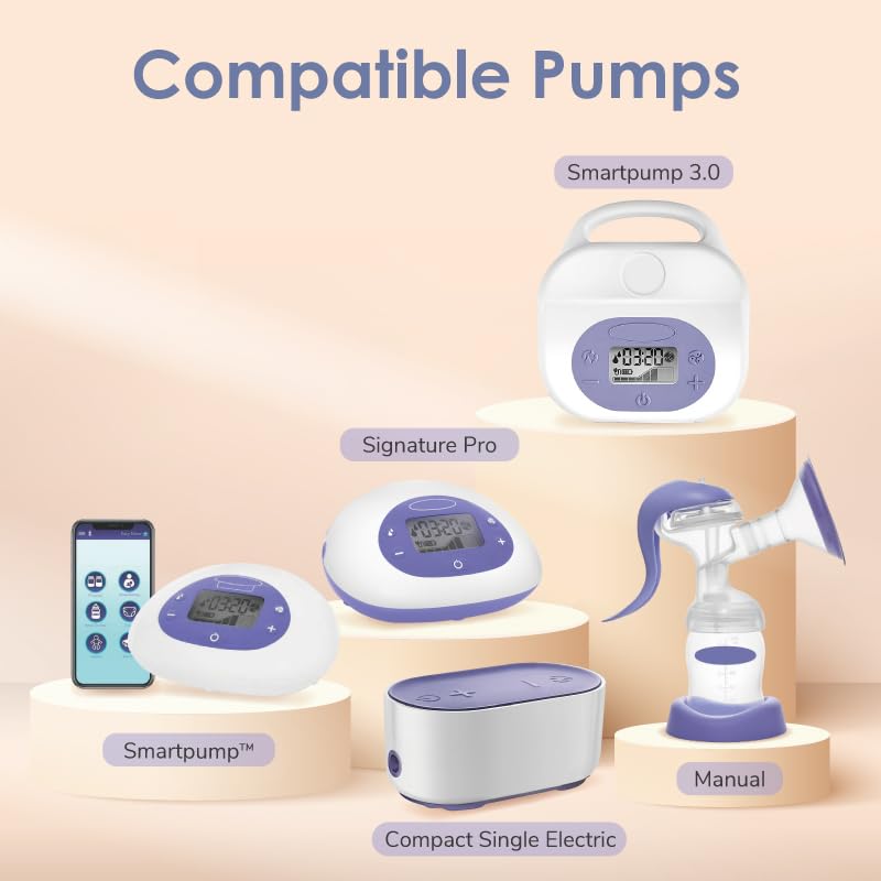 Maymom Lansinoh compatibility closeup confirms easy attachment and suction consistency.