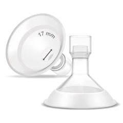 Maymom MyFit Comfy 17mm breastshield front view for comfortable pumping.