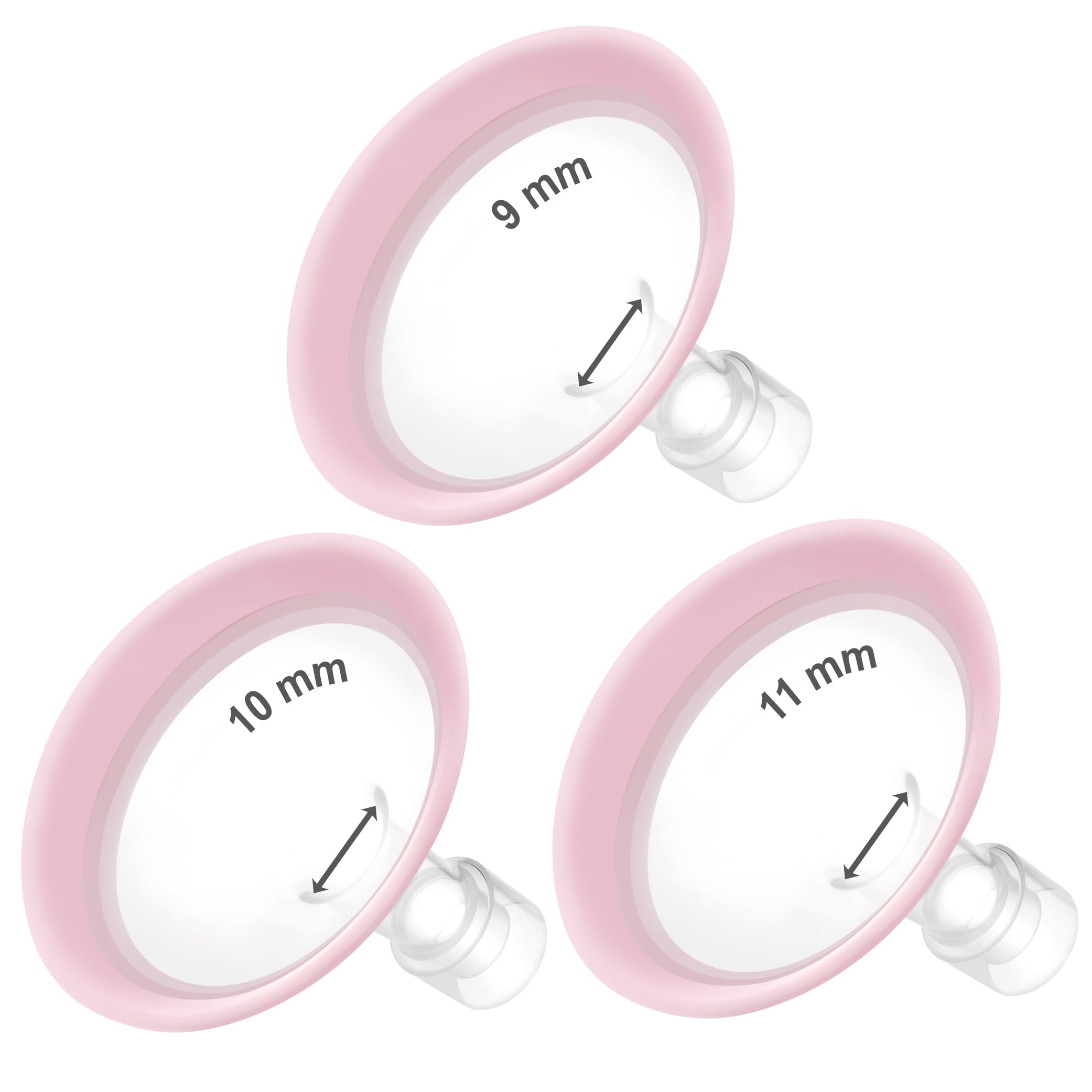 Maymom MyFit Flanges Pano Goldie Pack 9-11mm closeup with soft edge for comfort