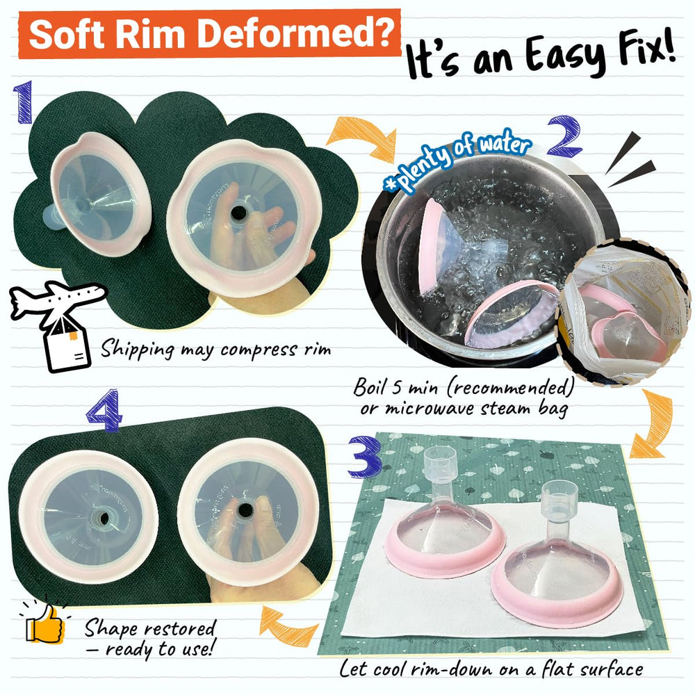 Maymom MyFit Pano Shields 17mm with elliptical design for contoured pumping