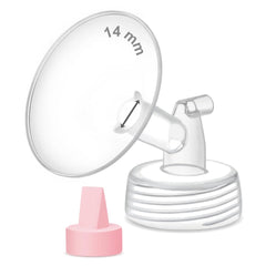 Maymom pump part 14mm wide-mouth flange improves fit during pumping