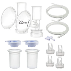 Maymom pump parts flange 22mm for Ameda Purely Yours, comfortable pumping