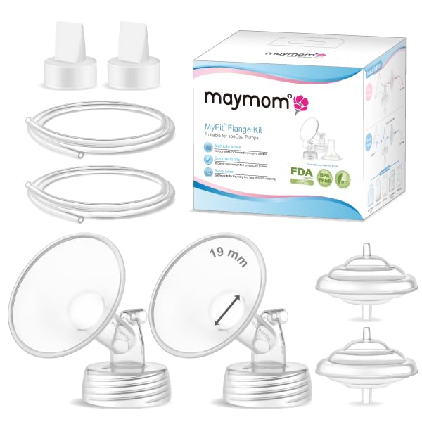 Maymom 19mm flange for Spectra compatibility enhances comfort during pumping