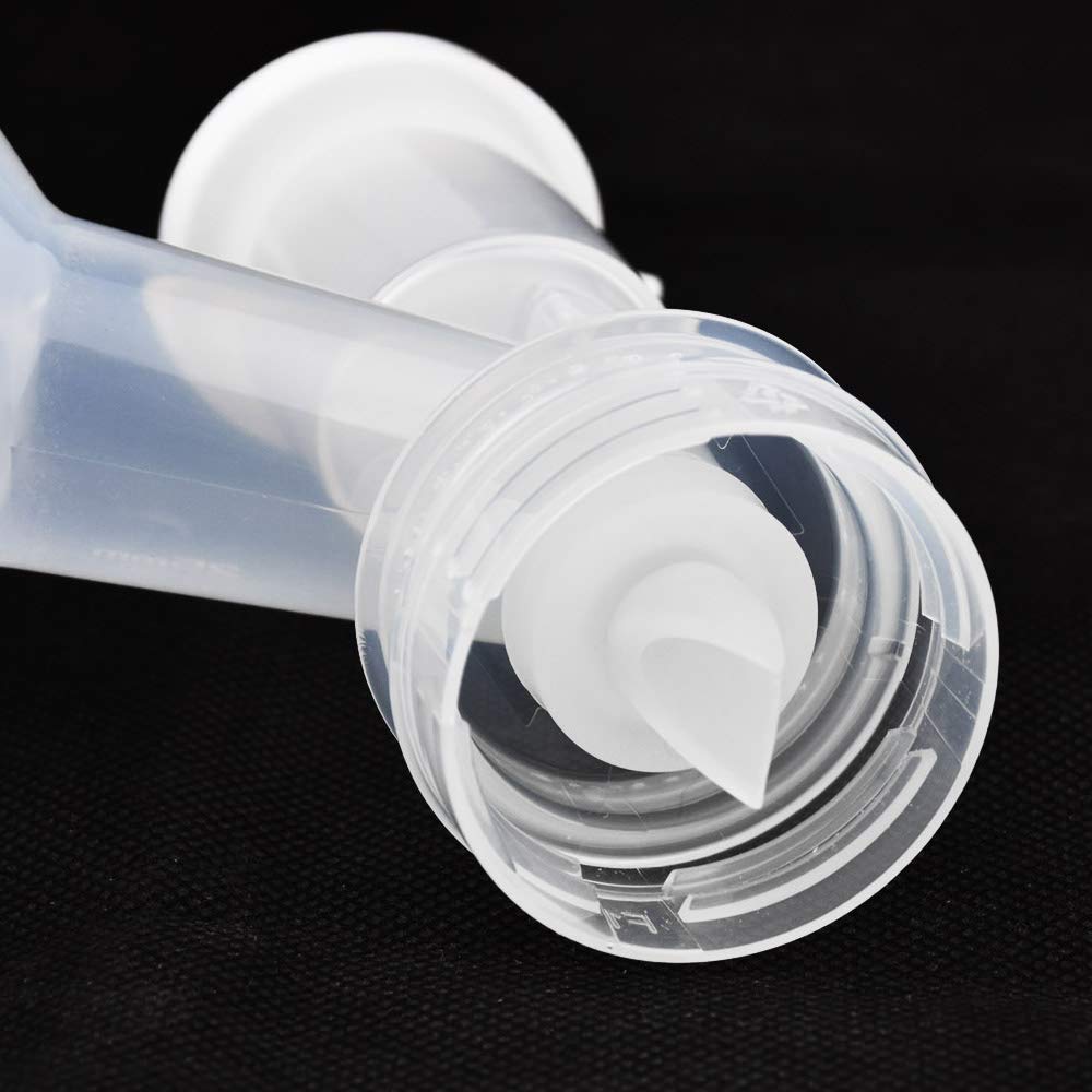 Maymom clear valve material lets you inspect flow inside during use