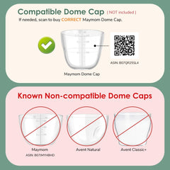 Maymom screw lids contents pack with six collars and discs