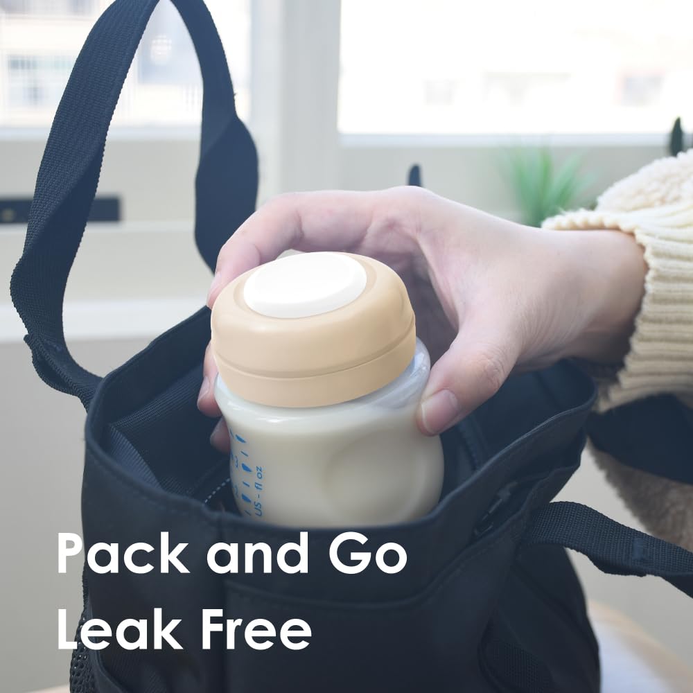 Maymom leak-proof disc demonstrates secure seal during travel