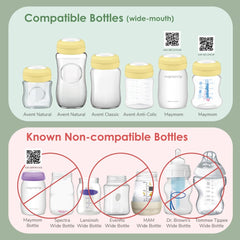 Maymom SureSeal writable disc demonstrates labeling option for easy bottle ID.