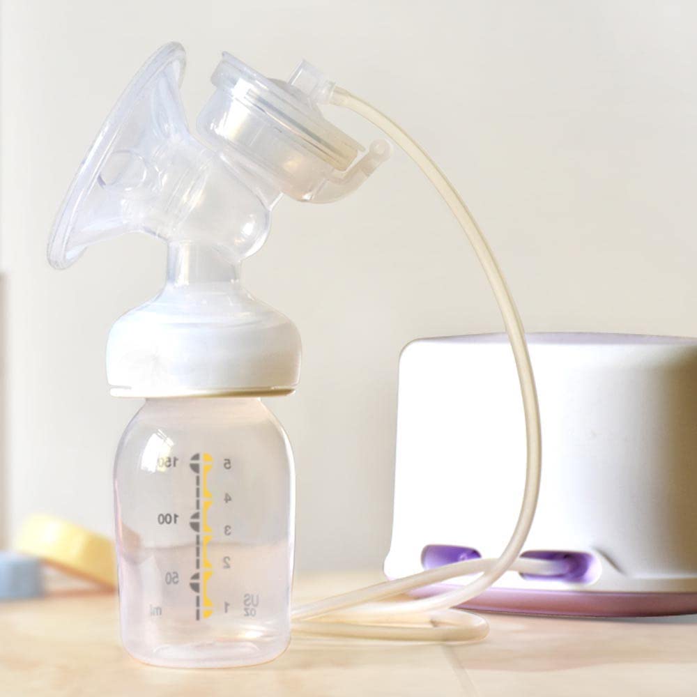 Maymom thread changer with bottle stand promotes stability during feeding.