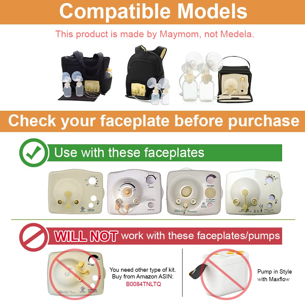 Maymom valves included designed to help milk flow toward bottles