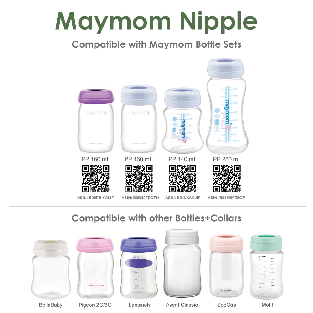 Maymom vented design minimizes air intake for calmer feeding sessions.
