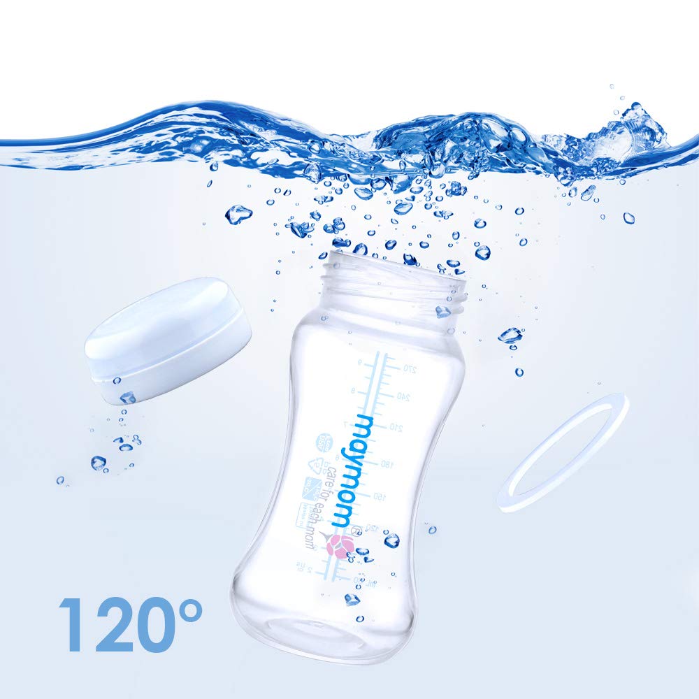 Maymom bottle temperature range supports safe chilling and warming of milk