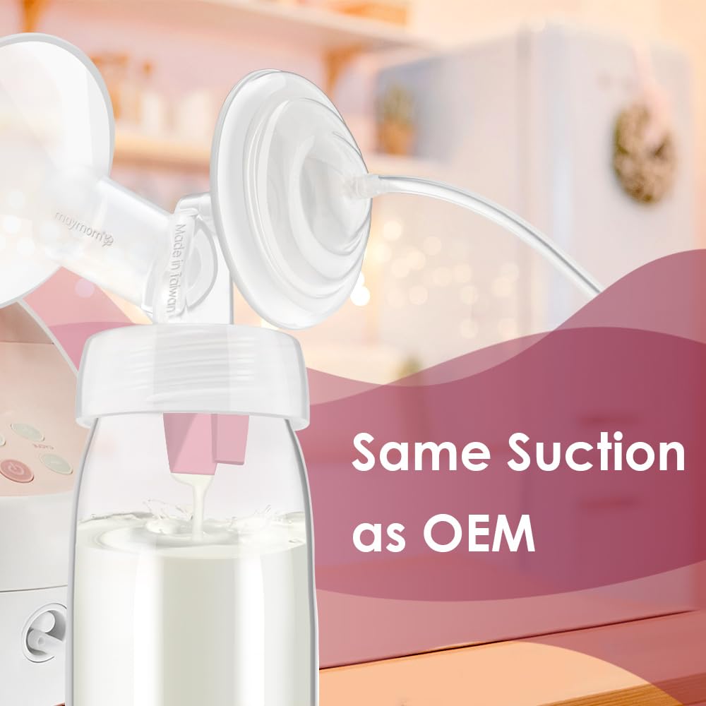 Maymom wide-mouth bottles compatibility image confirms bottle use limitations with other brands.