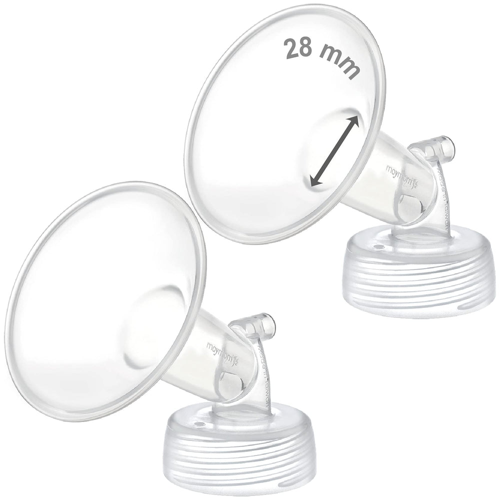Maymom wide-neck pump part with spectra s1 s2 28mm flanges for easy pumping