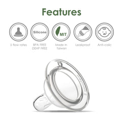 Maymom wide-mouth bottle compatibility enables easy prep and quick cleaning.