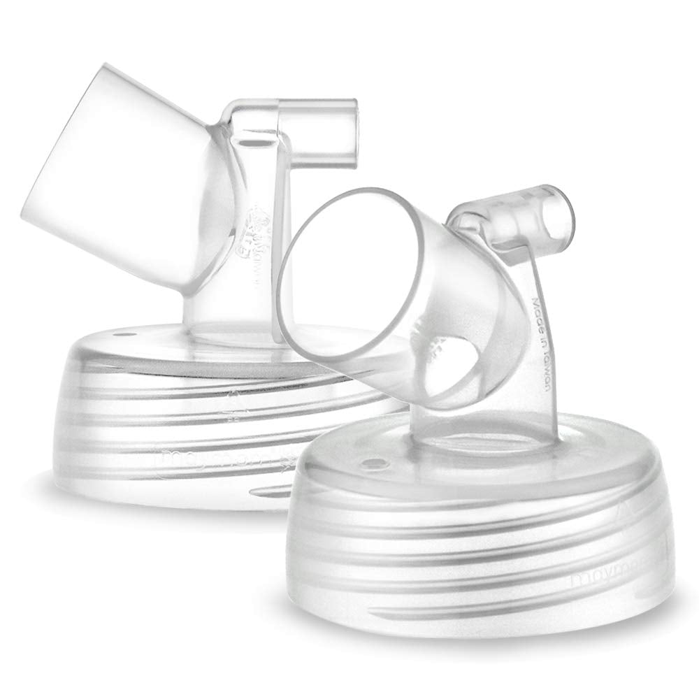 Maymom widemouth connector base 2pc close-up for flexible flange customization.