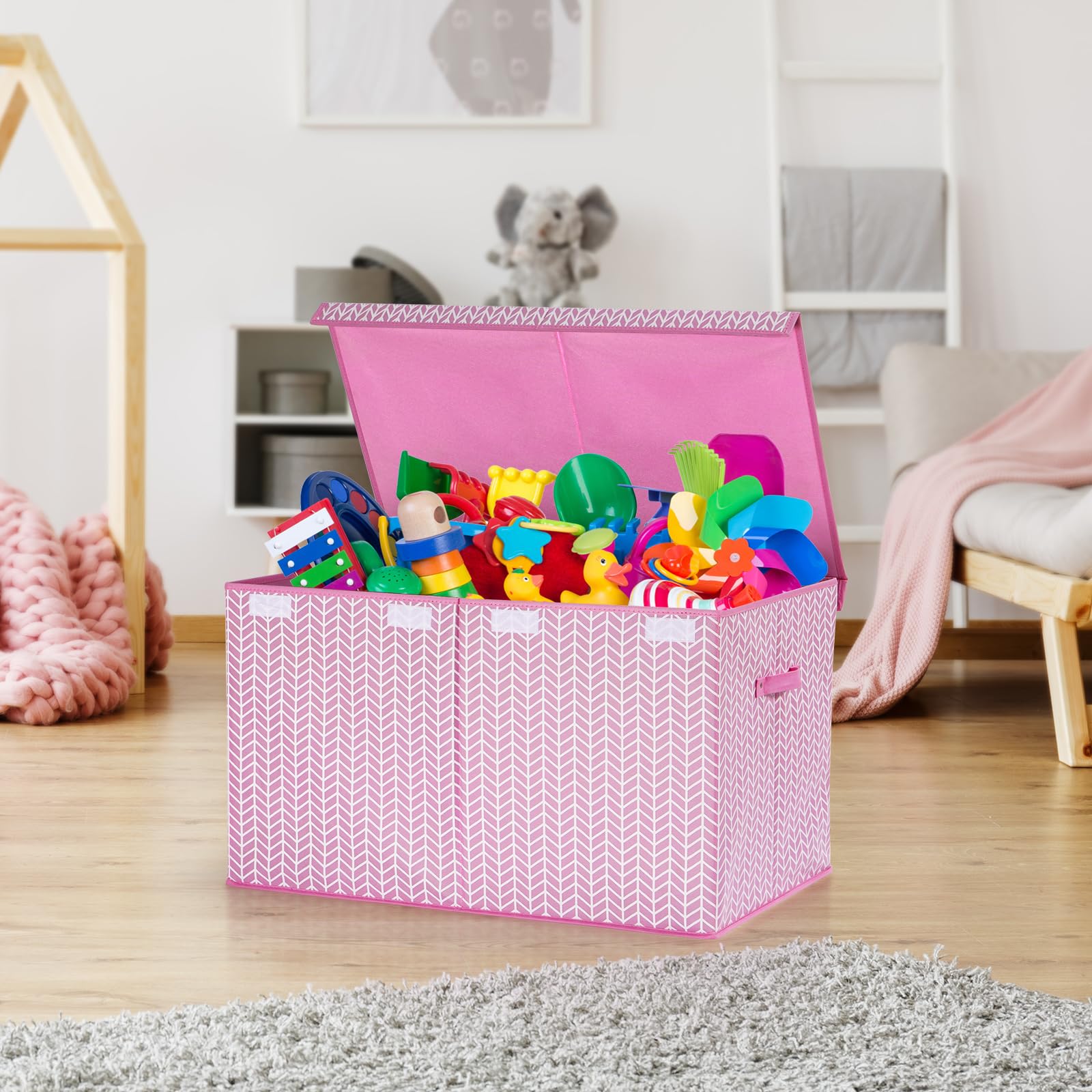 Mayniu pink dustproof lid keeps contents hidden and protected