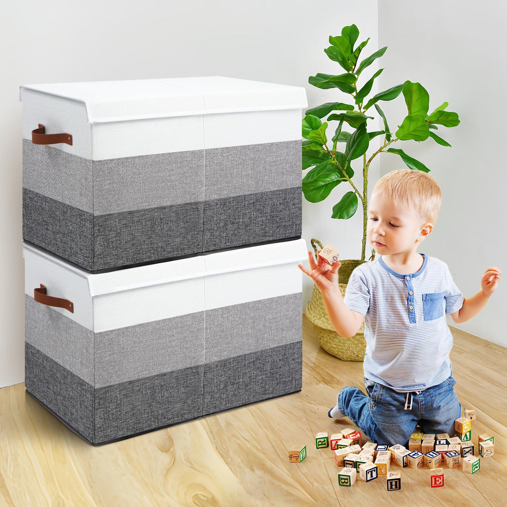 Mayniu toy box dustproof lid keeps contents concealed and protected