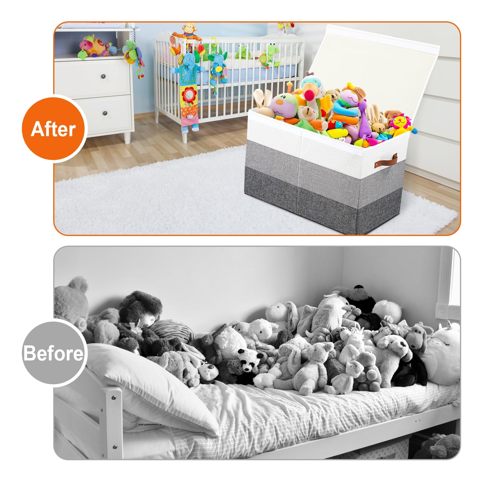Mayniu toy box foldable design for simple storage when not in use