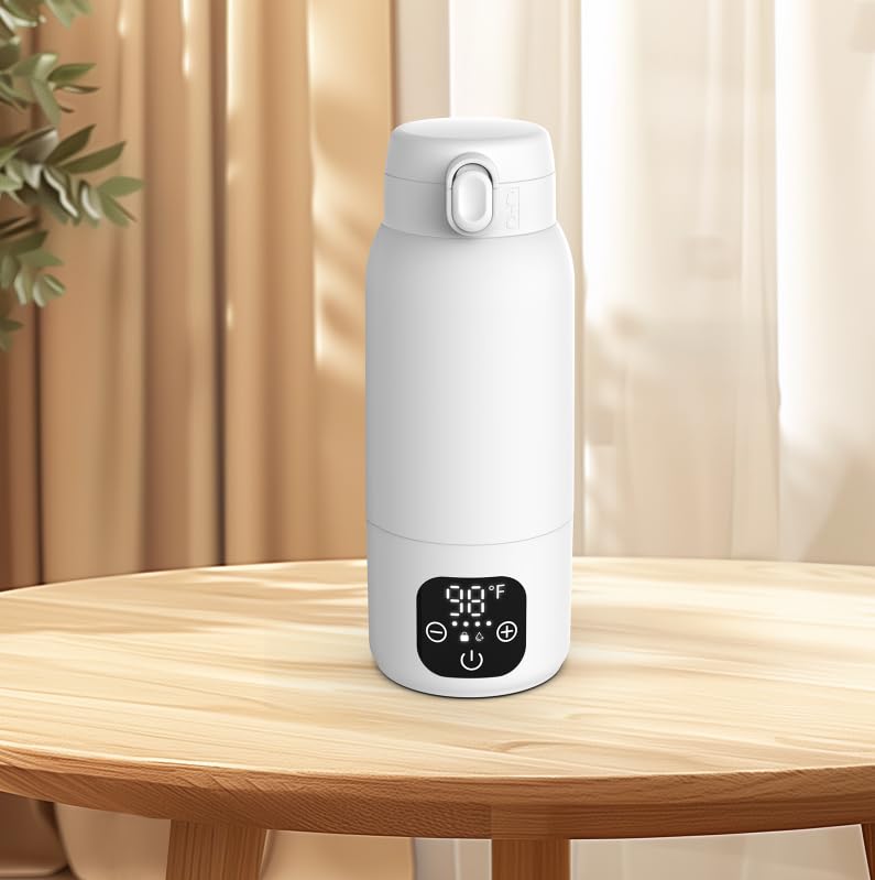 Maypott bottle warmer powered by 11000mAh battery for all-day use