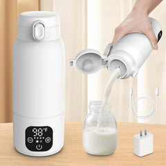 Maypott bottle warmer showing fast heat for quick feeding on the go