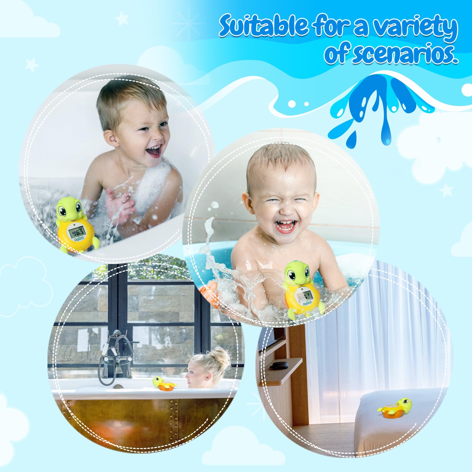 MayRoxe thermometer doubles as bedroom and bath toy for flexible use.