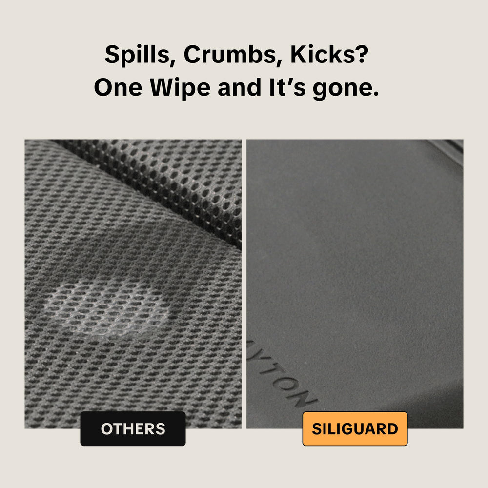 M Mayton Siliguard easy-clean wipe demonstrates fast maintenance.