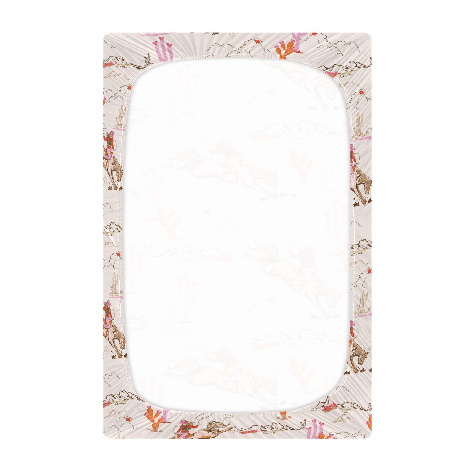 Mazeann 52x28x9 crib sheet fit demonstrates secure elastic band.
