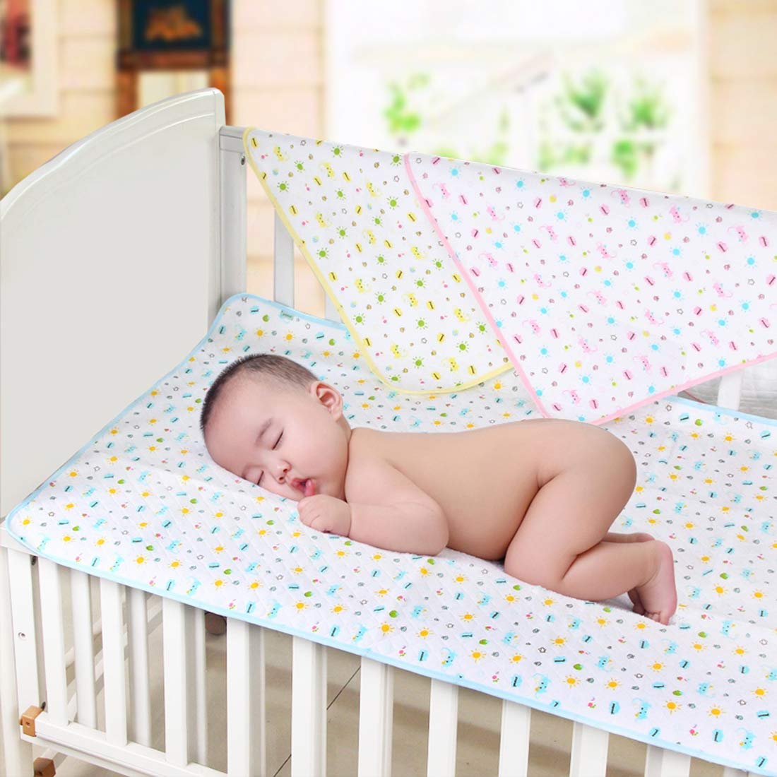 MBJERRY top surface 100% cotton offers soft, breathable contact.
