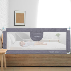 MBQMBSS 73in bed rails wide-fit demonstrate universal compatibility for king and twin beds safety
