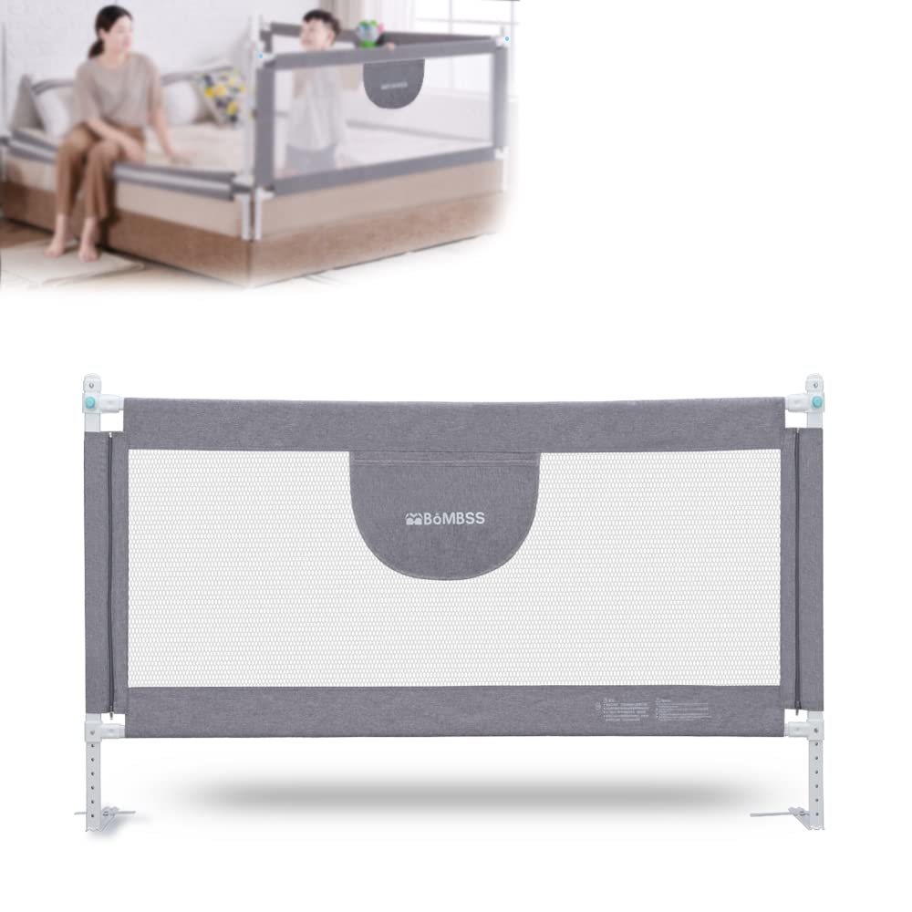 MBQMBSS bed rail assembly demonstrates sturdy steel frame for secure toddler sleep.