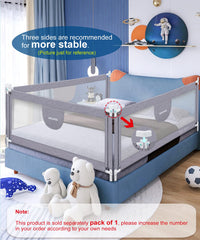 MBQMBSS bed rail mesh-panel highlights breathable visibility for parent-baby interaction.