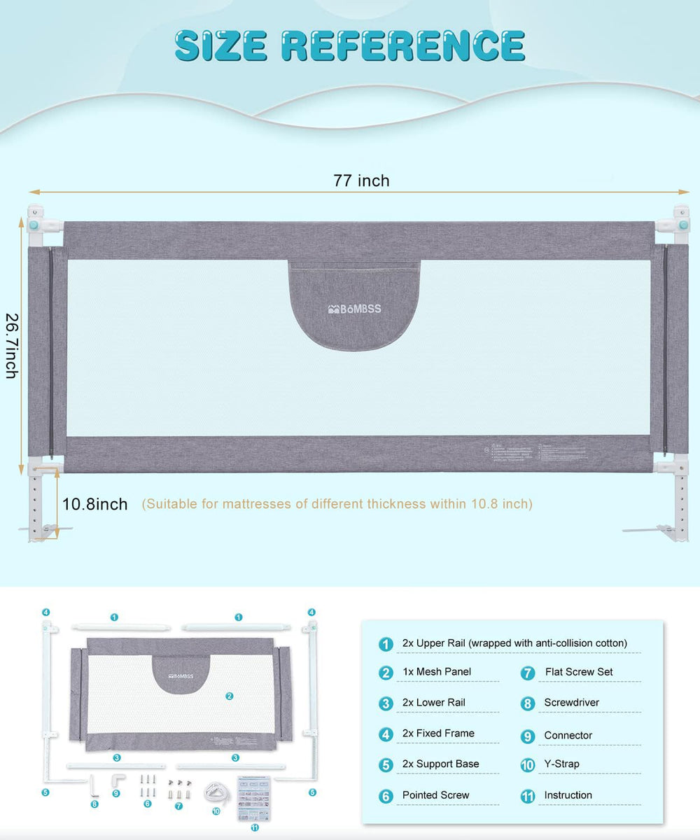 MBQMBSS measurement tip for perfect fit on various mattress widths