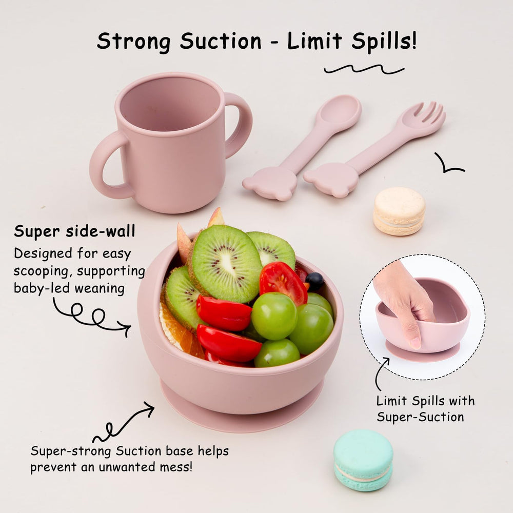 MBQMBSS Three-set spoons and forks for evolving feeding stages
